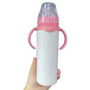 Fábrica profesional Sublimación Espacios en blanco Doble pared 8oz 240ml Botella de agua de leche de bebé de acero inoxidable con doble ASA - Product Image 6