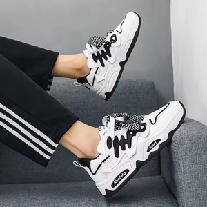 Trendy Men's Casual <b>Shoes</b> Fashion Outdoor Sneakers Lace up Height Increasing Skateboarding <b>Shoes</b> <b>Chunky</b> Sports <b>Shoes</b> - Product Image 5