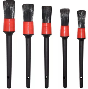 Ensemble de 5 brosses de <span class=keywords><strong>lavage</strong></span> de voiture en PP ultra-douces, brosses flexibles pour les roues, outil de nettoyage pratique pour le detailing - Product Image 3