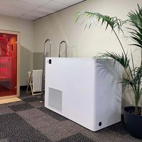 Baignoire de récupération corporelle en fibre de verre Gurgle, baignoire à immersion froide profonde avec design tout-en-un