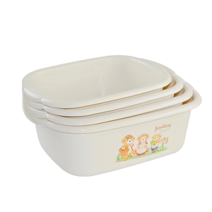 Custom Home PP Rectangular <strong>Wash</strong> <strong>Basin</strong> Durable <strong>Plastic</strong> Laundry Tub Wholesale Household Washing Bowl - Product Image 5