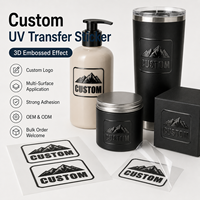 Étiquettes personnalisées en relief, mat, brillant, avec logo en feuille noire, transfert, estampage à chaud en feuille d'or, pour bouteilles de parfum et tasses, étanches