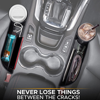 Offre Spéciale accessoires d'intérieur de voiture en cuir PU Console automobile organisateur de remplissage d'espace de siège avant organisateur d'espace de siège de voiture multifonctionnel