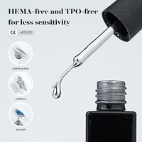 MissGel TPO Sans Hema Fabricant De Marque Privée Soak Off Gel Uv Nail Art Peinture Sur Métal Sans TPO Vernis Gel Chrome Argenté