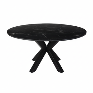Mesa de centro de forma redonda negra, la mejor calidad, Colección hecha a mano, precio al por mayor - Product Image 1