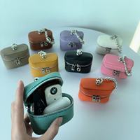 Mini sac bandoulière carré en cuir grain litchi, étui à rouge à lèvres et porte-monnaie, pochette portable, mini sac à bandoulière tendance pour fille, porte-clés