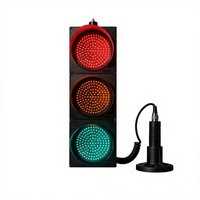 Feu de signalisation LED à 3 sections de 400 mm à prix abordable, rouge, jaune, vert, protection IP53 en PC, qualité ingénieur, visibilité 300 m