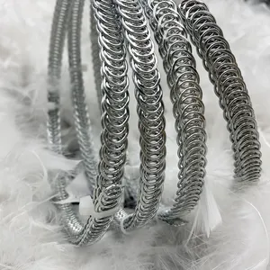 CYG Factory Price Carbon Steel Electroplate Spiral Steel Boning With Caps For Corset Making