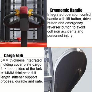 Apiladores de palés eléctricos personalizados Precio Apilador de palés eléctrico completo con batería de gran capacidad - Product Image 3