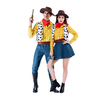 Cosplay fête carnaval fête couple cowboy costume carnaval costume brésil halloween boutique vêtements