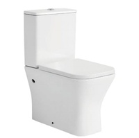 Ensemble WC moderne en céramique deux pièces MFZ-55-1, cuvette à poser au sol, siphon en P, double chasse, certifié CE, pour salle de bain