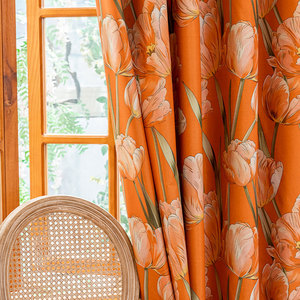 <span class=keywords><strong>Tissu</strong></span> de <span class=keywords><strong>rideau</strong></span> imprimé floral 100% polyester, base blanche, fleurs aquarelle, vendu au mètre - Product Image 3