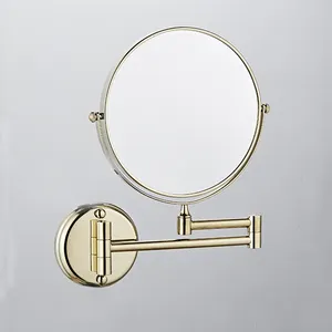 SUNWEX Magnifying Shaving Mirror Cosmetic Makeup Mirror Foldable 3x Times Double-sided Wall Mounted Shower Mirror