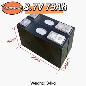 แบตเตอรี่ลิเธียมไอออน คลาส A 3.7V 75Ah แบตเตอรี่ลิเธียมพลังงานสูง สำหรับรถยนต์ไฟฟ้า ระบบพลังงานแสงอาทิตย์ - Product Image 3