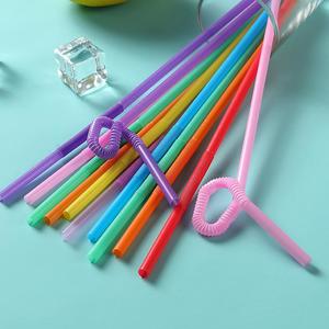 Dùng một lần sinh thái thân thiện PP Chất liệu ống hút với nắp và rơm cho trẻ em cắm trại & sử dụng đám cưới màu sắc hỗn hợp - Product Image 6