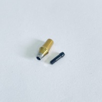 Abutment en titane plaqué or préfabriqué droit compatible avec le système d'implants dentaires Osstem avec vis de blocage