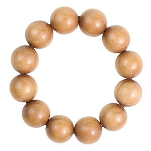 Old Mountain Sandalwood 20Mm Round Beads Men's Buddhist Prayer <b>Bracelet</b> Traditional Chinese Style Gift For Elders - Product Image 5