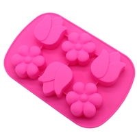 Moule à gâteau en silicone 3D Fleur et Tulipe pour la cuisson de mousses, chocolats et savons – Antiadhésif, démoulage facile, ustensile de cuisine