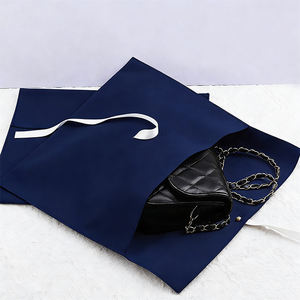 Bolsa de Regalo de Lujo con Logotipo Personalizado, Bolsa de Ante con Solapa, Bolso de Mano, Cartera, Guantes, Sombrero, Perfume, Embalaje para Pelucas, Bolsa de Terciopelo con Cinta - Product Image 2