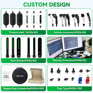 Stazione di Ricarica EV Portatile 3.5kw 16A Tipo 2 Tipo 1 GBT con Spine EU, Stazioni di Ricarica EVSE per Veicoli Elettrici - Product Image 5