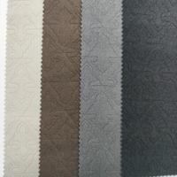 Tissu en similicuir de créateur respirant en PU polyester, cuir souple, vente en gros, cuir artificiel fin et léger