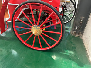 Chariot de chevaux électrique pour la visite touristique, chariot de chevaux royal de Noël lumineux à vendre pour mariage, siège bleu - Product Image 5