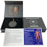 Pendentif Bio Énergétique en Pierre Volcanique Hoonni OEM avec Logo Personnalisé, Vente en Gros, Bijoux de Guérison Énergétique Quantique Scalaire
