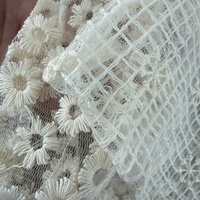 Sac à cordon en crochet ajouré, pochette en maille tricotée à la main en fil de coton, sac cadeau en dentelle florale pour bijoux et cosmétiques