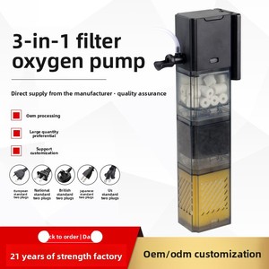 Pompa Silenziosa per Filtrazione Acqua per Acquario, Pompa Ossigeno Tutto-in-Uno per Allevamento Pesci, Accessori per Acquari - Product Image 6