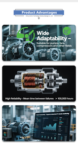 มอเตอร์ไฟฟ้ากระแสสลับ9 M3BP 22KW 1000รอบต่อนาทีตัวขับ500V 225SMB 8ตัวขับเคลื่อนแบบเฟสเดียวมอเตอร์ BLDC ประสิทธิภาพ IE3 - Product Image 5