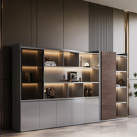 Bureau de direction modulaire haut de gamme en MDF, mobilier de bureau moderne et simple pour la maison, combinaison table et chaise
