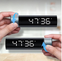 Timer Digital Alarm Waktu Dapur Memasak Belajar Hitung Mundur Timer Kubus Visual Plastik Ramah Lingkungan Layar LED