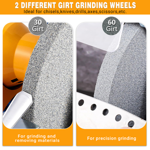 JULANTE MQD3213 Smerigliatrice <span class=keywords><strong>da</strong></span> <span class=keywords><strong>Banco</strong></span> Mini Industriale 250W 220V Monofase per Metallo - Product Image 4