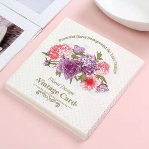 กระดาษเช็ดปากสีสําหรับงานเลี้ยงอาหารค่ํา/งานเลี้ยงวันเกิด OEM ส่วนบุคคล 1 ชั้นกระดาษเช็ดปาก - Product Image 2