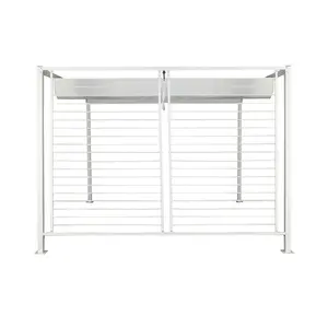 Pérgola de Acero y Poliéster 296x296x225cm Blanca - Product Image 2