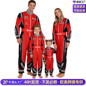 ชุดแข่งรถสไตล์ F1 สีแดง ทนไฟ สำหรับผู้ใหญ่ ทั้งชายและหญิง สำหรับขี่มอเตอร์ไซค์และแข่งรถ - Product Image 3