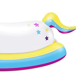 Grande flotteuse gonflable licorne avec pulvérisateur d'eau pour fête de jardin et divertissement des enfants - Product Image 2
