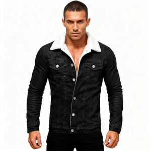 Service OEM - Veste d'hiver en denim épaisse pour homme avec boutons décoratifs - Veste d'hiver en coton - Product Image 2