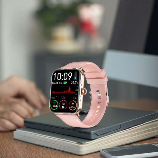 1.83'' TFT Screen Smartwatch for Men & Women BT Call & Health Monitor IP68 Waterproof SOS Function Compatible with Android & IOS