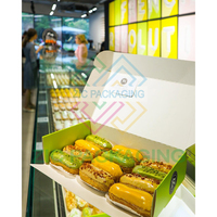 Carton d'emballage personnalisé de boulangerie de qualité alimentaire boîte Eclair à la fraise boîtes d'emballage pour desserts pâtisserie cookie pain pour Eclair