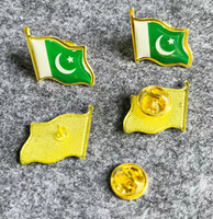 Broche Drapeau du Vietnam en Métal Plaqué Or, Accessoire Vestimentaire pour Pays d'Asie du Sud-Est, Épingle de Col, Badges de Divers Pays du Monde