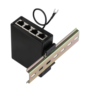 Telebahn 4 cổng mạng Surge Protector PoE E10/E100/e1000mbps RJ45 Ethernet gigabie PoE SPD - Product Image 2