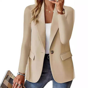 2025 para <span class=keywords><strong>Amazon</strong></span> Wish estilo caliente Chaqueta <span class=keywords><strong>de</strong></span> traje pequeño para <span class=keywords><strong>mujer</strong></span> cárdigan <span class=keywords><strong>de</strong></span> manga larga <span class=keywords><strong>de</strong></span> Color puro Botón <span class=keywords><strong>de</strong></span> cierre <span class=keywords><strong>de</strong></span> un solo pecho - Product Image 5