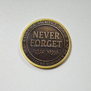 カスタムアメリカ消防士トリビュートコインメモリアル記念の収集可能なコインを忘れない - Product Image 5