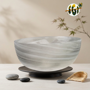 Fruit Glass <b>bowl</b> with marvel finish - Product Image 4