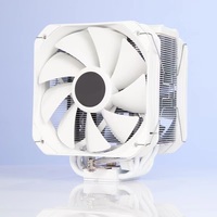 Refroidisseur de processeur Speedy Gen CPU Cooler 4 caloducs en cuivre 120 mm PWM silencieux avec ventilateur à roulement à billes fixe RGB lumineux, radiateur à pression descendante Intel