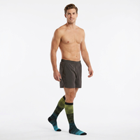 Chaussettes de compression sportives populaires transfrontalières, dégradé de couleurs mélangées, unisexe, mi-mollet, élastiques, en nylon, antidérapantes