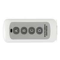 Télécommande sans fil RF universelle en plastique pour porte de garage/porte/ouvre-voiture, 4 boutons, 315/433 MHz, 12 V CC automatique