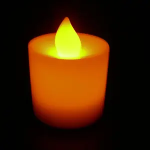 option color light up LED glowing flashing plastic party candle