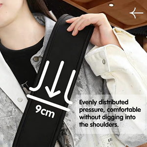 <span class=keywords><strong>Sangle</strong></span> de guitare réglable en néoprène non enduit Melede avec cellules d'air pour basses, guitares acoustiques et classiques - Coussin confortable de 3 pouces de <span class=keywords><strong>large</strong></span> - Product Image 6